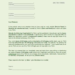Perfect Cease And Desist Letter Template Free Word Templates