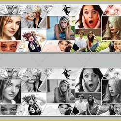 Smashing Photo Collage Template Free Download Of Templates Storyboard Torn Ripped Vector