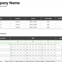 Very Good Blank Operations Employee Time Card Excel Template For