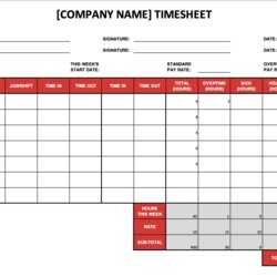 Perfect Excel Time Card Templates