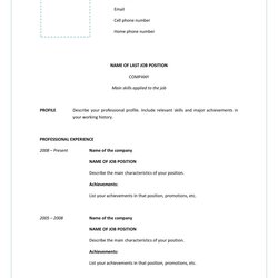 Very Good Great Curriculum Vitae Templates Examples Template