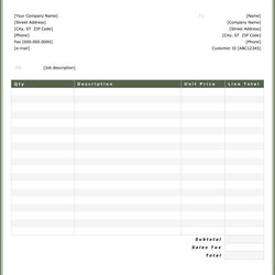 Fantastic Generic Work Order Form Printable New Examples Free Forms Sample