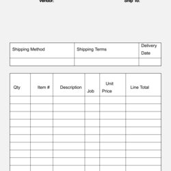 Eminent Best Free Printable Blank Order Forms For At Form Template