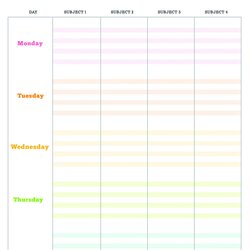 Legit Free Printable Weekly Lesson Plans Template One Blank Format Lessons