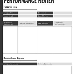 Perfect Performance Review Examples And Useful Phrases Template Employee Quarterly Templates Use Gray