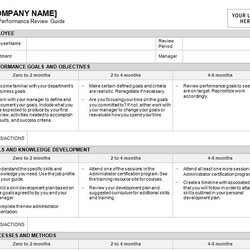 Job Performance Review Template
