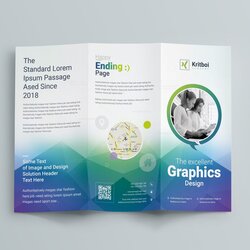 Eminent Professional Corporate Fold Brochure Template Catalog Leaflet Mock Fit