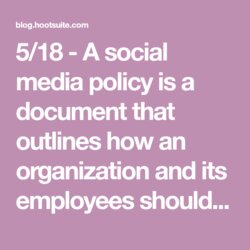 Peerless How To Write Social Media Policy Free Template Examples