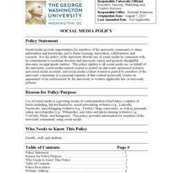 Admirable Social Media Policy Template Printable Forms Edit Policies