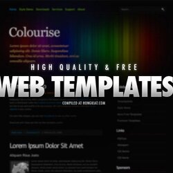 High Quality Free Website Templates To Download Web Template