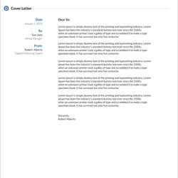 Perfect Free Cover Letter Templates For Microsoft Word And Google Docs Template Job Letters Resume Example