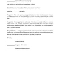 Cool Microsoft Word Business Letter Template Sample Design Templates Formal Letters Inside