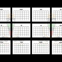Eminent Blank Month Calendar Printable And Format