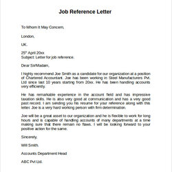 Swell Free Job Reference Letter Templates In Example Examples Sample Samples