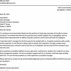 Exceptional Job Recommendation Letter For Employee How To Write