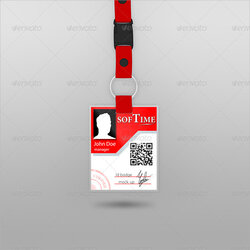Marvelous Free Id Badge Templates In Template Card Employee Name