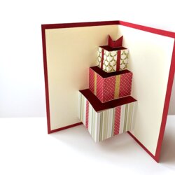 Templates For Pop Up Cards Free Gift Box Card