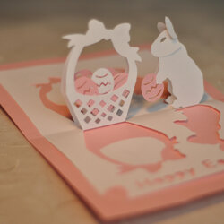 Smashing Templates For Pop Up Cards Free Creative Design Easter Bunny Card