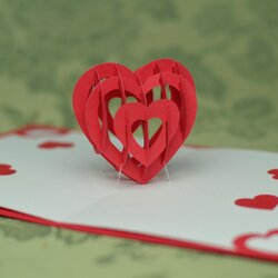 Exceptional Heart Pop Up Card Template Creative Cards Hobby Diorama Doe Spiral Gratis