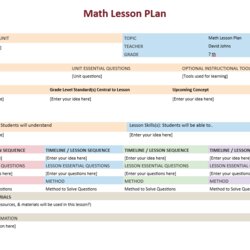 Swell Math Lesson Plan Template Word Templates For Free Download Sales Form Order