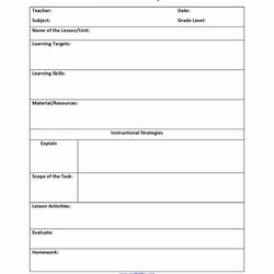 Elementary Math Lesson Plan Template Lovely What Is Plans
