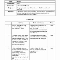Outstanding Lesson Plan Template High School Unique For Students