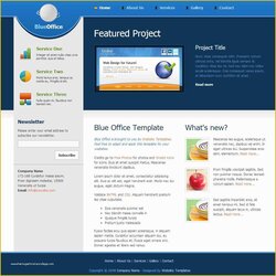 Basic Website Templates Free Download Blue Office Template Carpet Wave Pages Format Websites September Of