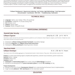 Outstanding Software Engineer Resume Step Guide With Samples Examples Tony Blog