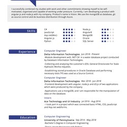 Tremendous Software Engineer Template Doc For Resume Sample