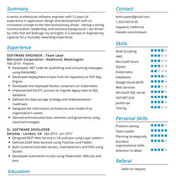 Super Software Engineer Resume Example In Template Sample Experienced Templates Microsoft