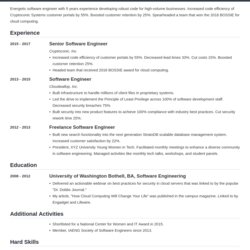 Magnificent Software Engineering Resume Examples Templates Engineer Template Example Great Subscribers Join