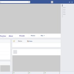 Great Facebook Template Profile Page Incredible Ideas Like Inside Blank