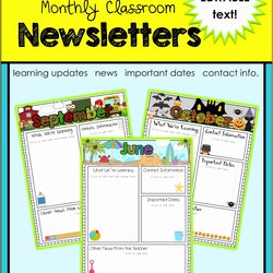 Capital School Newsletter Templates Free Of Fun With Best Back To Sample Relieving Example