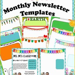 Printable Newsletter Template For Teachers Templates Free Teacher Word Of Using Newsletters In Your Classroom