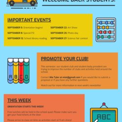 Fine Colorful School Newsletter Template Templates Newsletters Fun