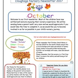 Wizard Download Preschool Newsletter Templates School Template November