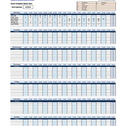 Free Employee Schedule Templates Excel Word Template Scaled