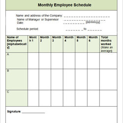 Super Download Free How To Schedule Employee Templates Software Monthly