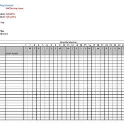 Fantastic Printable Employee Schedule Template Download Templates