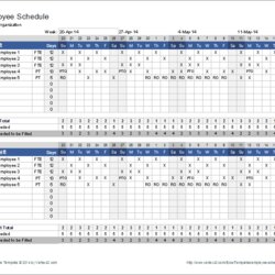 Marvelous Employee Schedule Templates Free Printable Word Excel Template File Downloads Examples Kb Uploaded