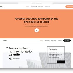 Superior Best Free Landing Page Templates With Conversion Centered Design Template Bold