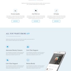 Free Landing Page Templates To Boost Your Conversions Preview Mobile Application Features