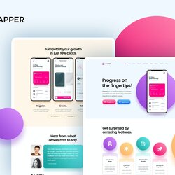 Best App Landing Page Templates Design Shack Zapper Template
