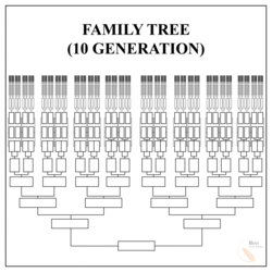 Free Family Tree Template Excel Word Google Doc Genealogy Gen