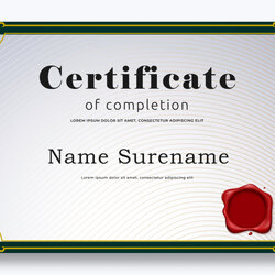 Modern Free Certificate Of Completion Template Certificates Original