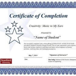 Capital Free Certificate Of Completion Templates Word Excel Formats Examples Template Example