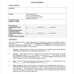 Free Lease Agreement Templates Word Width