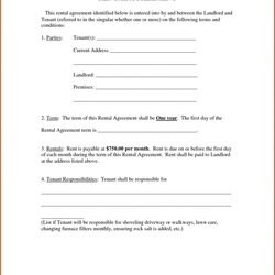 Rental Lease Forms Free Printable Templates Month To Agreement Best Of Room