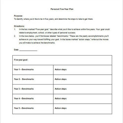 Perfect Free Year Plan Templates In Ms Word Google Docs Pages Template Personal Five