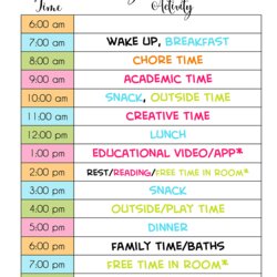 Outstanding How To Schedule Your At Home Day Lately Example Routines Educational Copy